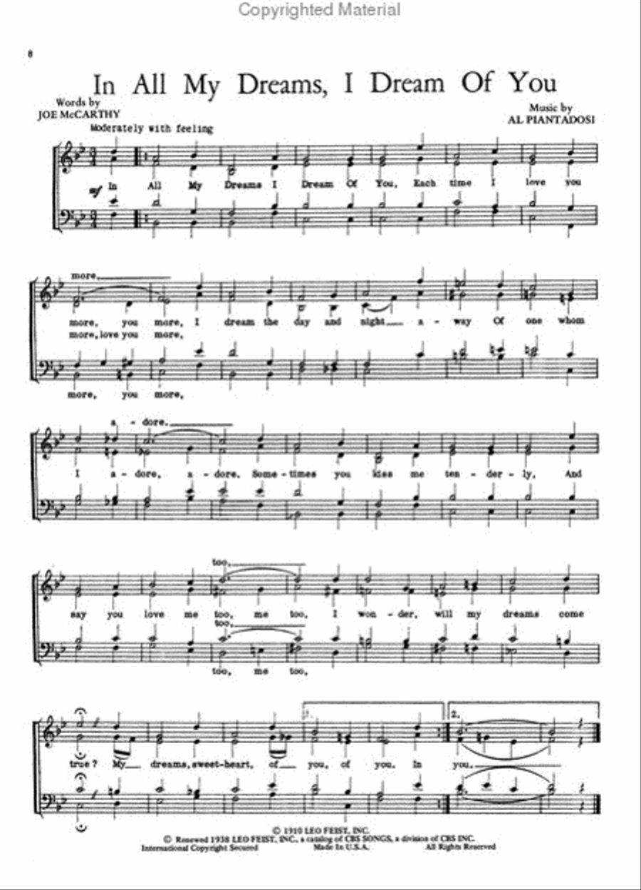Barber Shop Jubilee 4-Part scores gallery preview page 4