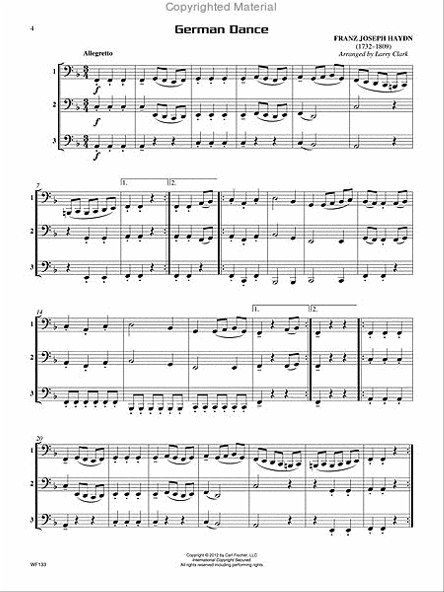 Compatible Trios for Winds Tuba scores gallery preview page 2