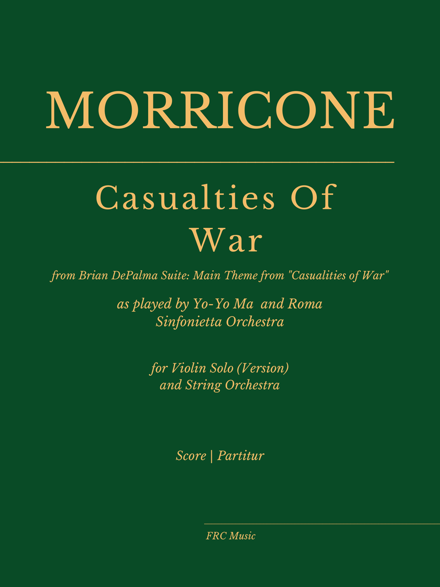 Casualties Of War -end Title String Orchestra scores gallery preview page 1