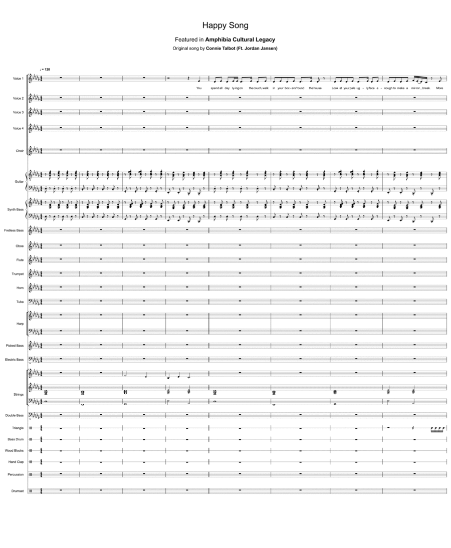 Happy Song Choir scores gallery preview page 1