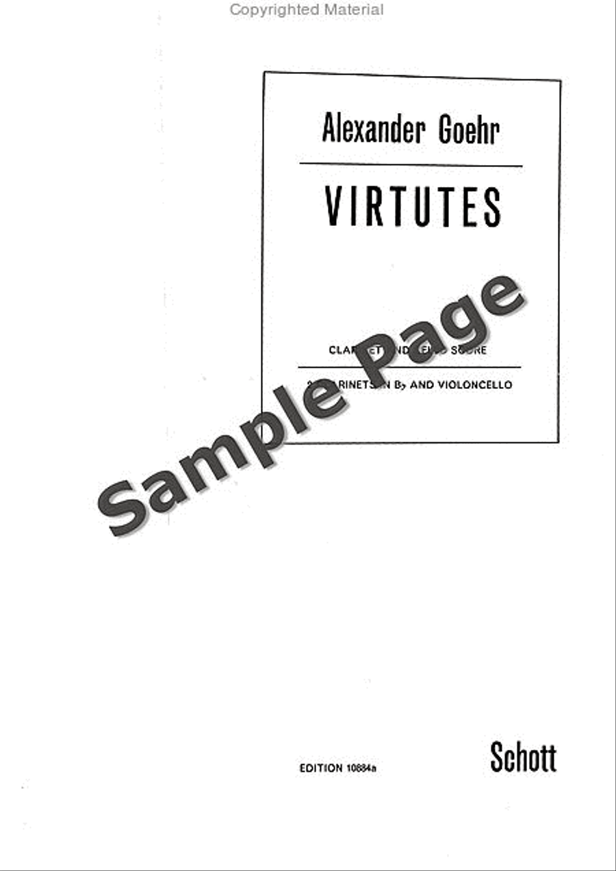 Virtutes Virtutes Clarinet scores gallery preview page 2