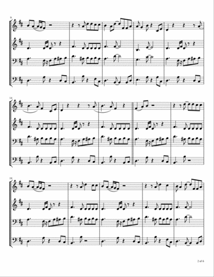 Anna (go To Him) Brass Ensemble scores gallery preview page 3