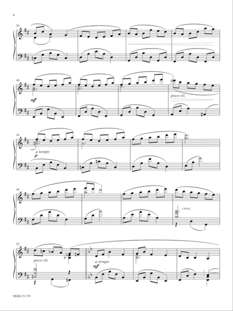 Morning Has Broken Piano Solo scores gallery preview page 4