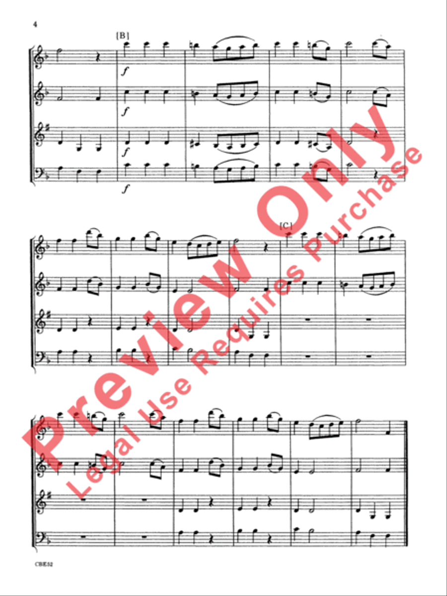 Two German Dances Woodwind Quartet scores gallery preview page 5