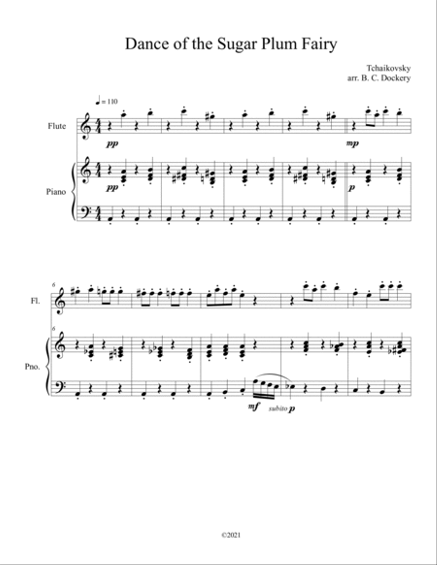 10 Christmas Solos for Flute with Piano Accompaniment (Vol. 3) Flute Solo scores gallery preview page 5