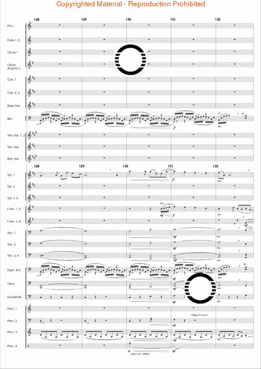 The Eagle's Flight Concert Band scores gallery preview page 26