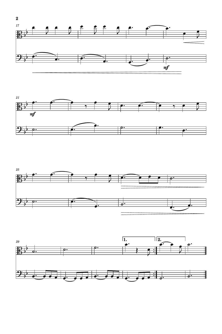 Hallelujah Trombone scores gallery preview page 2