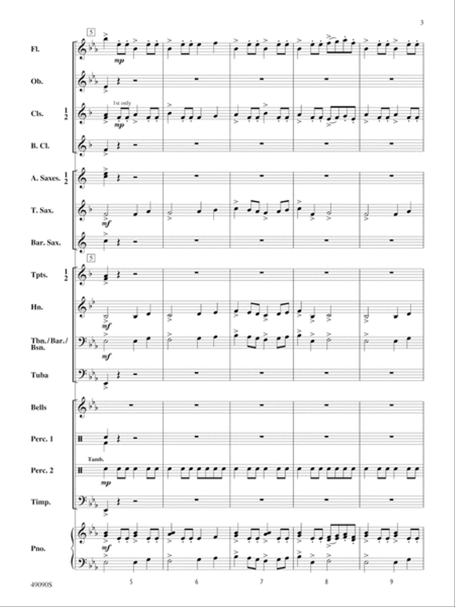 A Woodland Celebration: Score Concert Band scores gallery preview page 3
