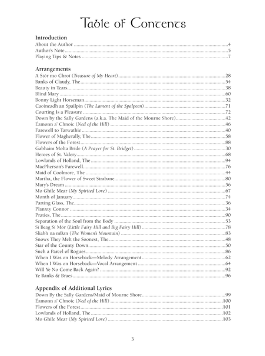 Celtic Songs and Slow Airs for the Mountain Dulcimer Mountain Dulcimer scores gallery preview page 4