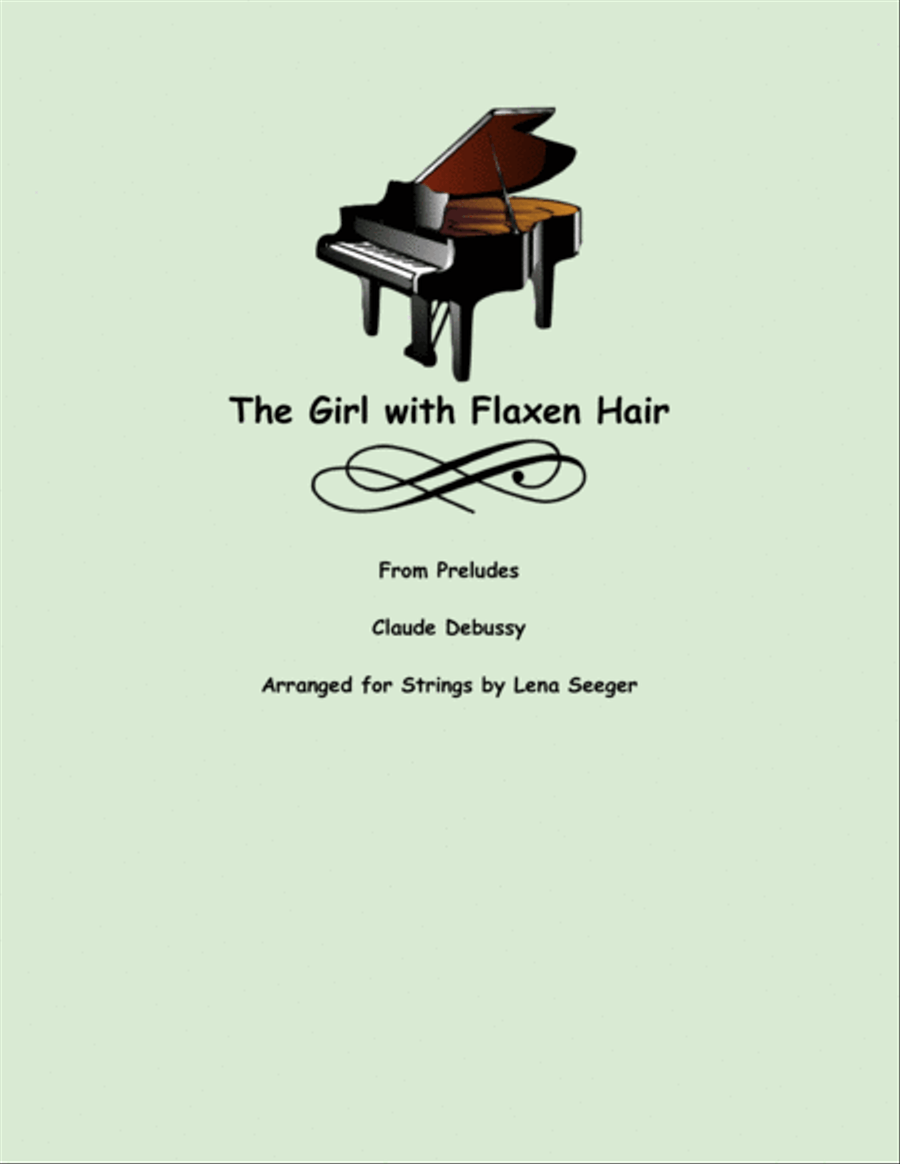 The Girl with Flaxen Hair String Quartet scores gallery preview page 1