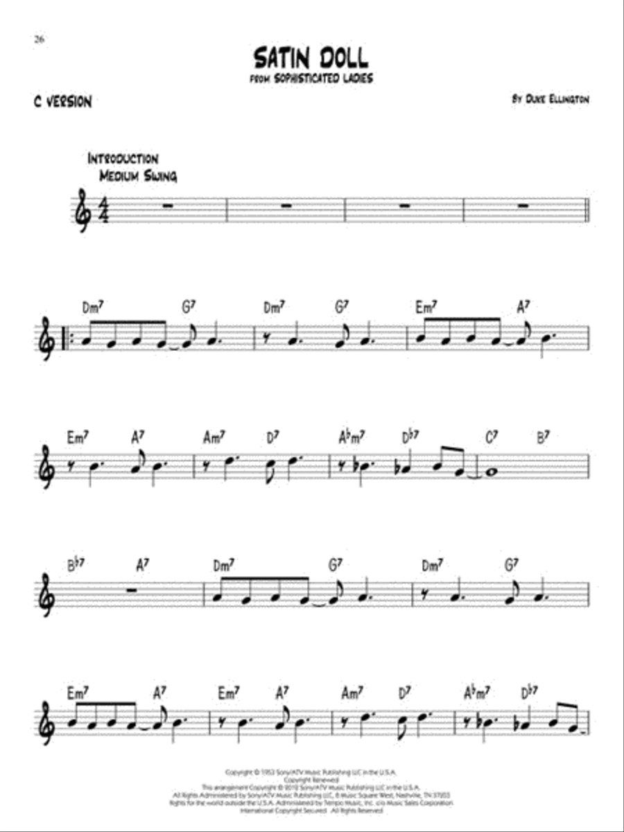 First Jazz Songs C Instrument scores gallery preview page 5