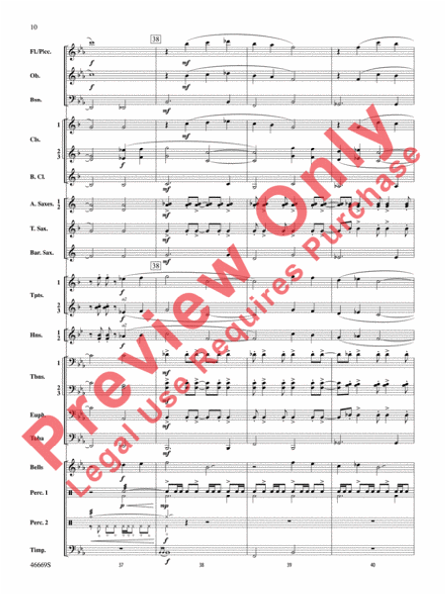 Oracles of the Sirocco Concert Band scores gallery preview page 11