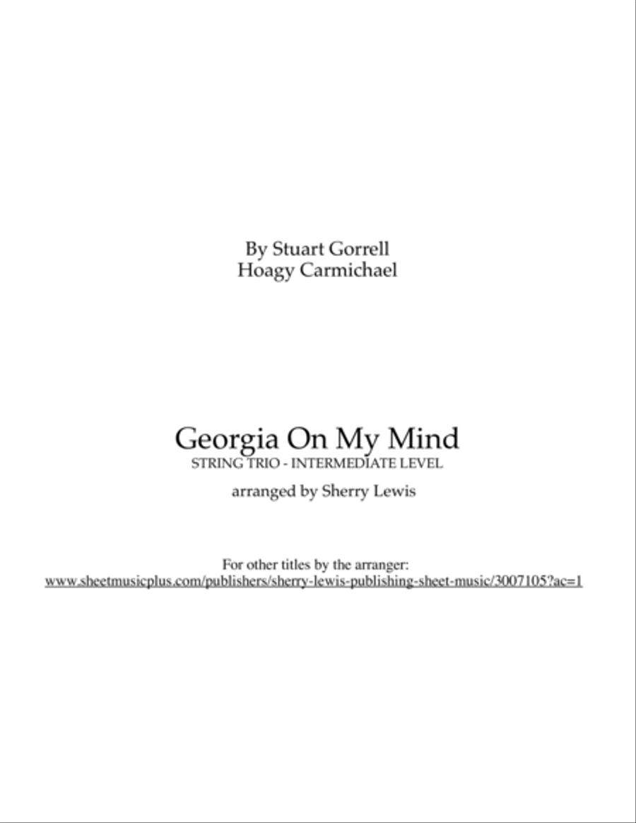 Georgia On My Mind String Trio scores gallery preview page 2