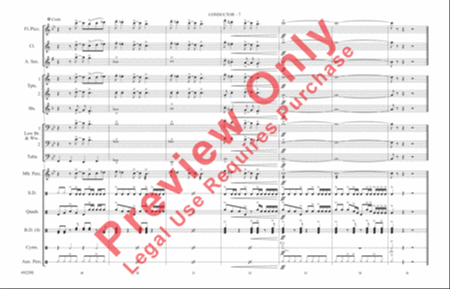 Blinding Lights Marching Band scores gallery preview page 8