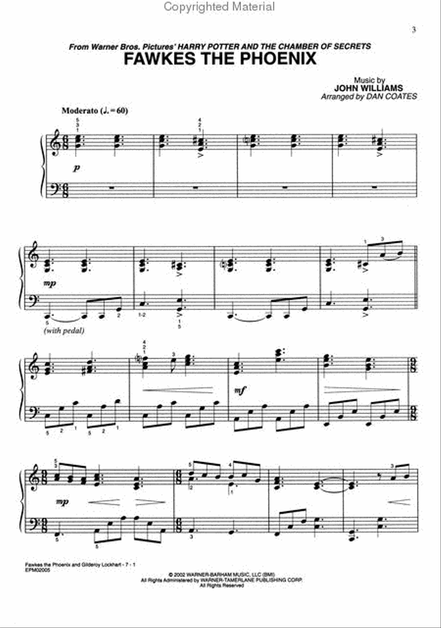 <br>Sheet music extract