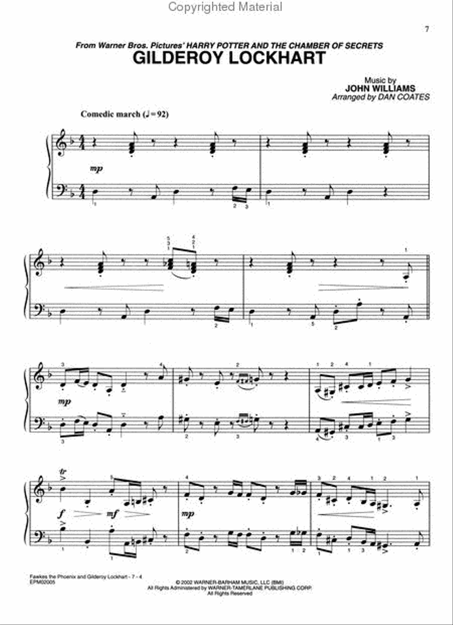 <br>Sheet music extract