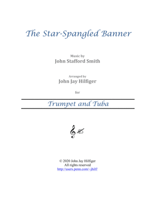 Book cover for The Star-Spangled Banner for Trumpet and Tuba