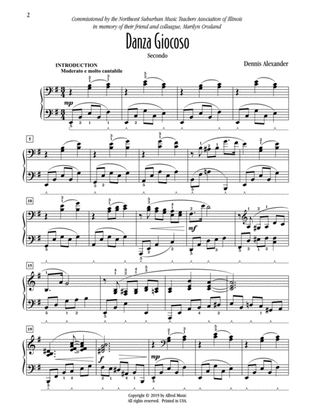 Danza Giocoso - Piano Duet (1 Piano, 4 Hands)