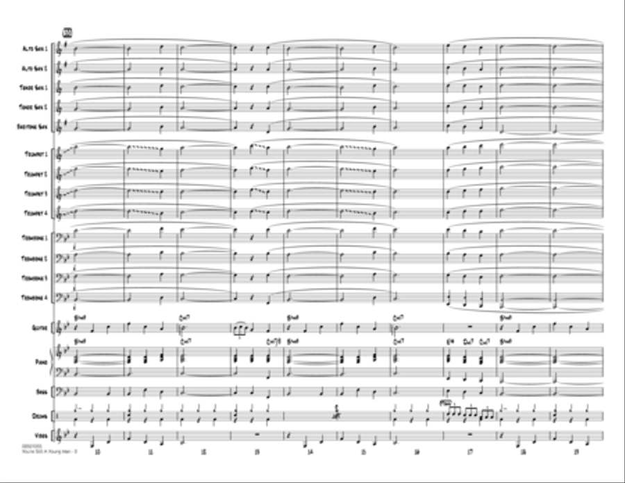 You're Still A Young Man - Full Score Jazz Ensemble scores gallery preview page 2