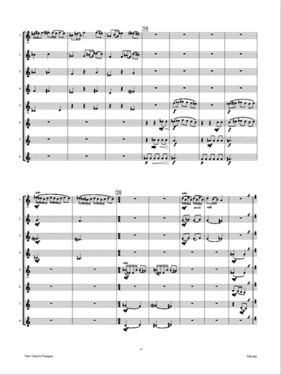 Octet for Trumpets Octet for Trumpets Small Ensemble scores gallery preview page 3