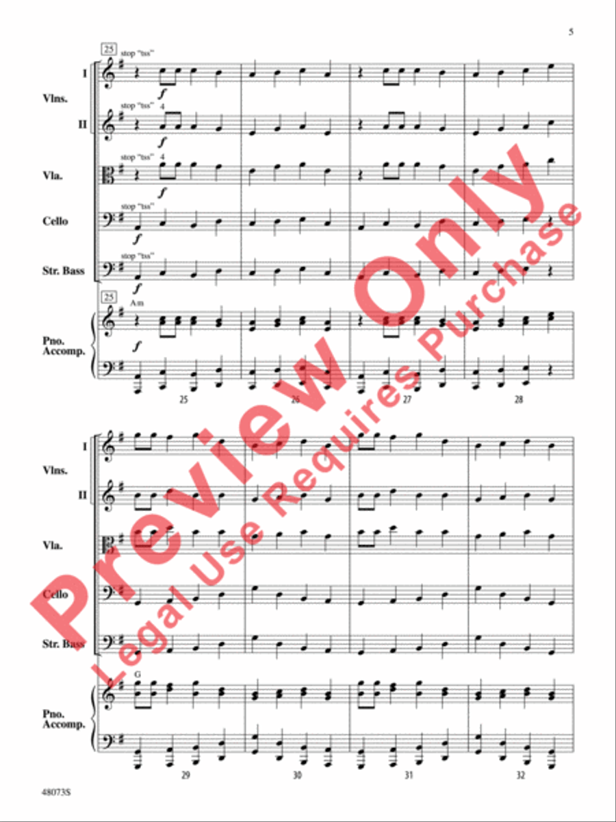 Puttin' on the Pizz Puttin' on the Pizz String Orchestra scores gallery preview page 6
