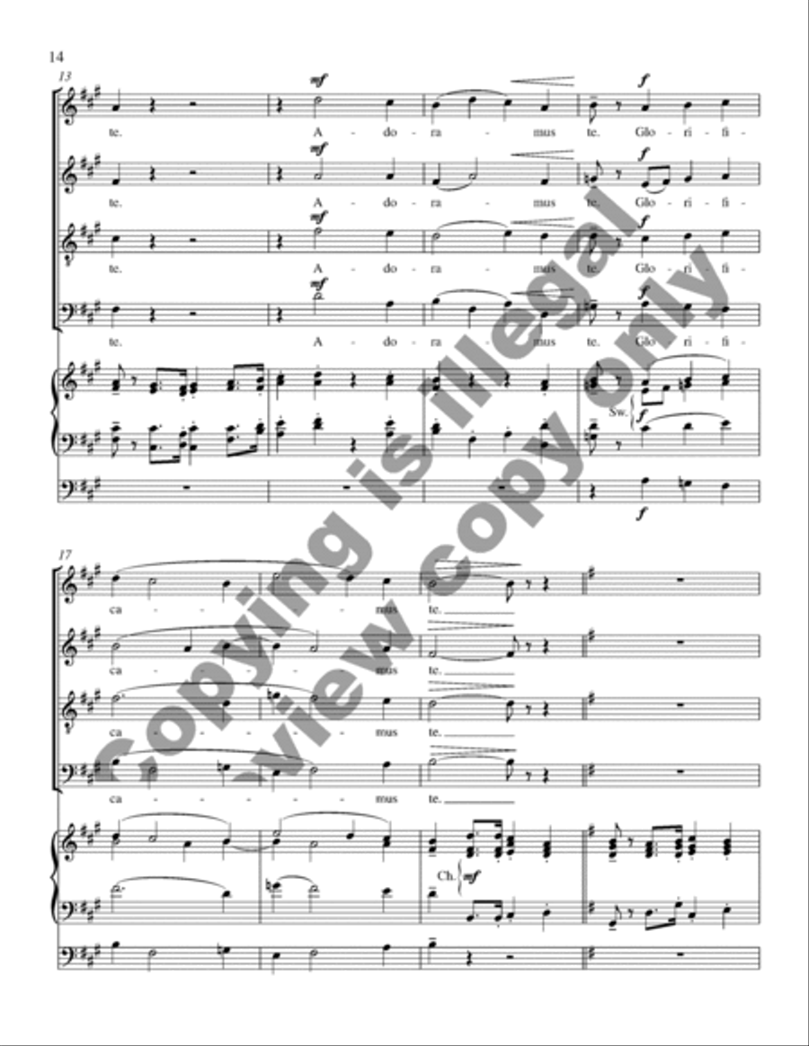 Missa in dulci jubilo (Choral Score) 4-Part scores gallery preview page 14