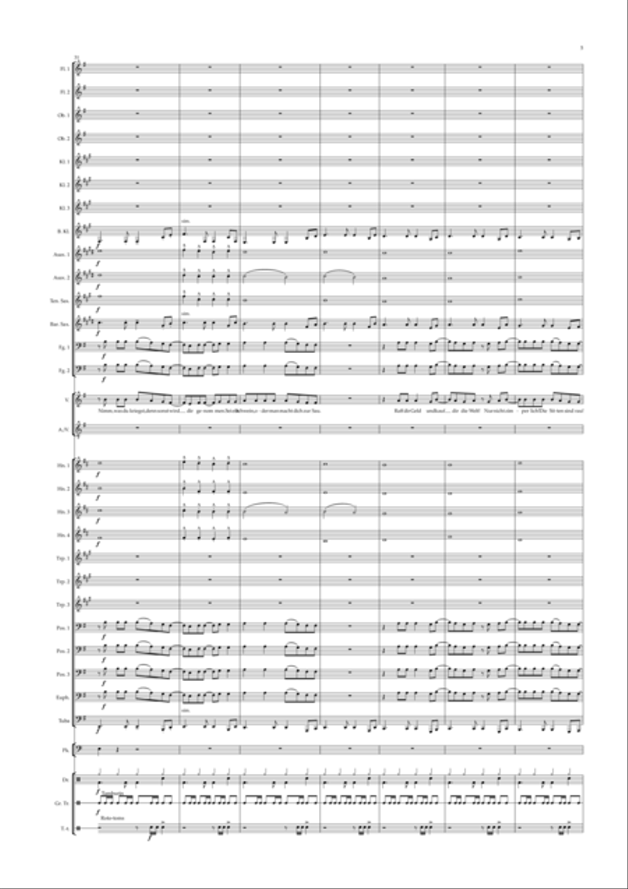 Der Tanz Der Vampire - Finale Zweiter Akt Concert Band scores gallery preview page 5