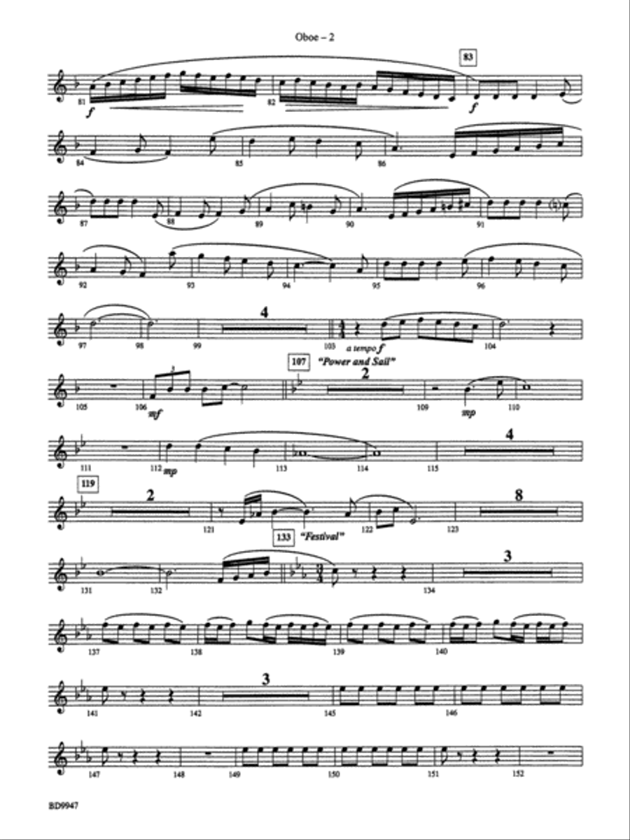 Chesapeake: Oboe Concert Band scores gallery preview page 2