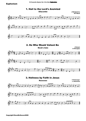 16 Favourite Hymns Vol.2 for solo Euphonium