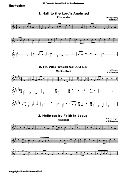 16 Favourite Hymns Vol.2 for solo Euphonium image number null