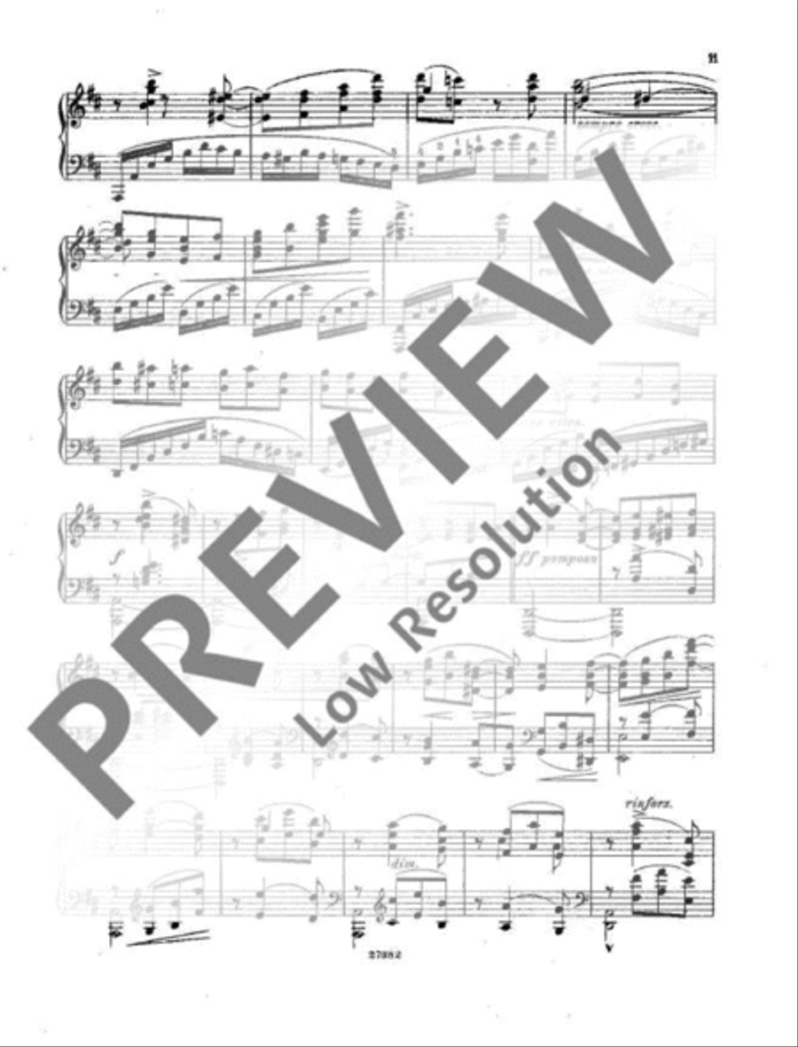 Sonata No. 1 D Major Piano Solo scores gallery preview page 14