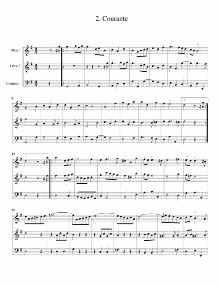 Trio sonatas, 2 oboes, continuo, Op.28, no.1-6