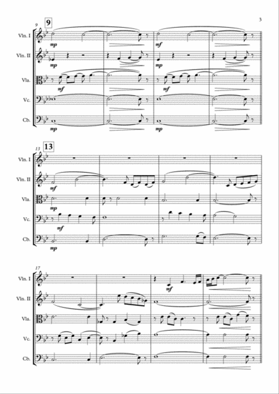 Out Of Africa End Title (you Are Karen) String Quintet scores gallery preview page 4