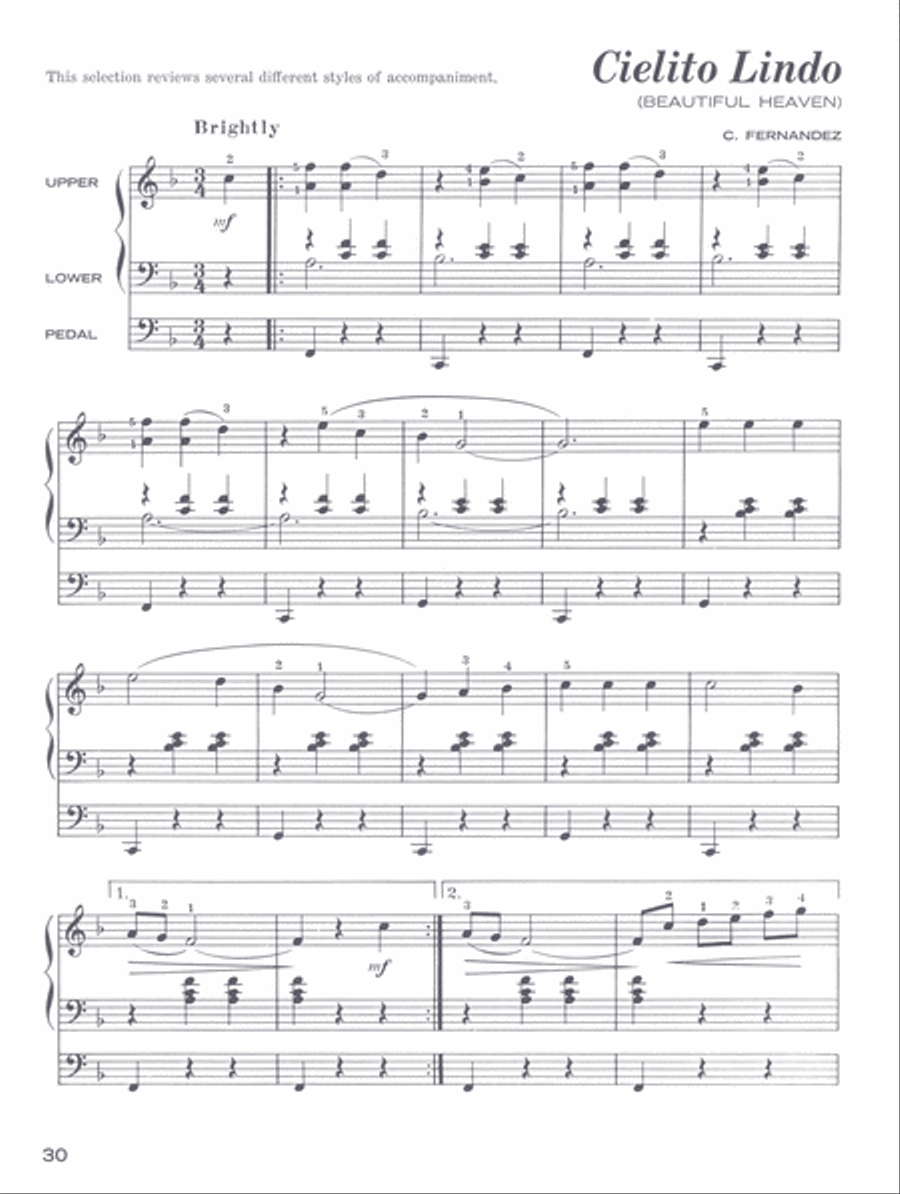 <br>Sheet music extract