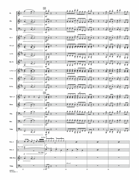 The Middle (arr. Paul Murtha) - Conductor Score (Full Score)