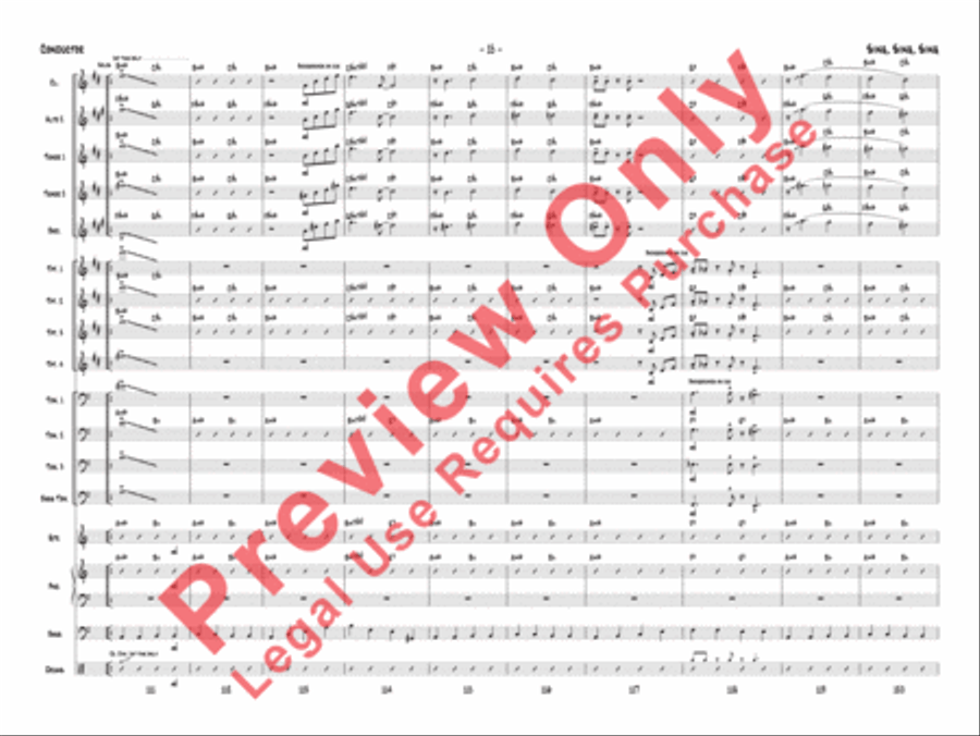 Sing, Sing, Sing Jazz Ensemble scores gallery preview page 18