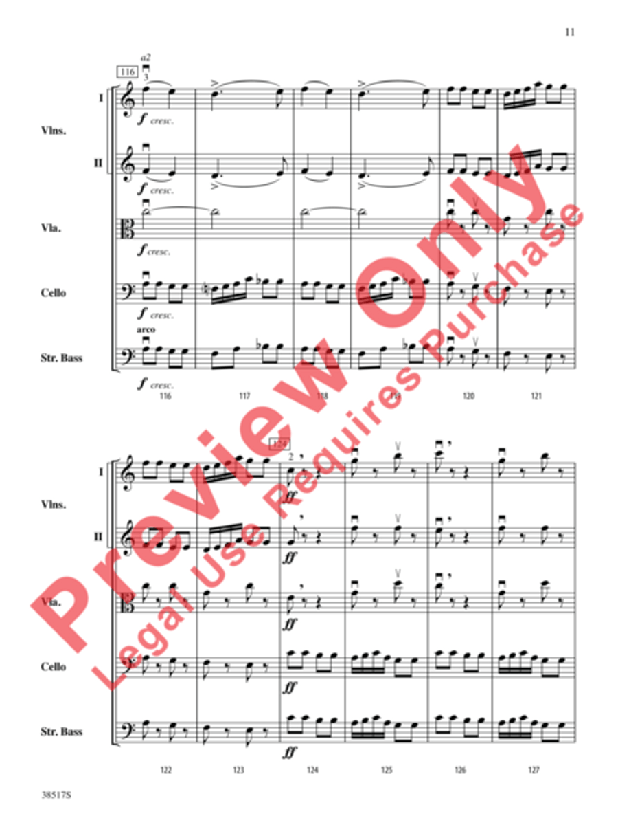 Serenade for Strings String Orchestra scores gallery preview page 4
