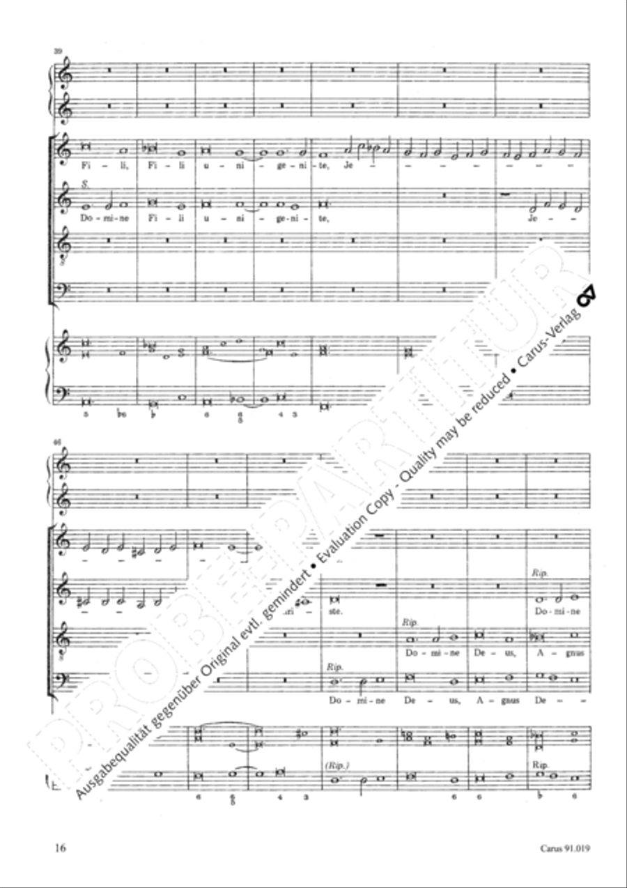Non sine quare 4-Part scores gallery preview page 19
