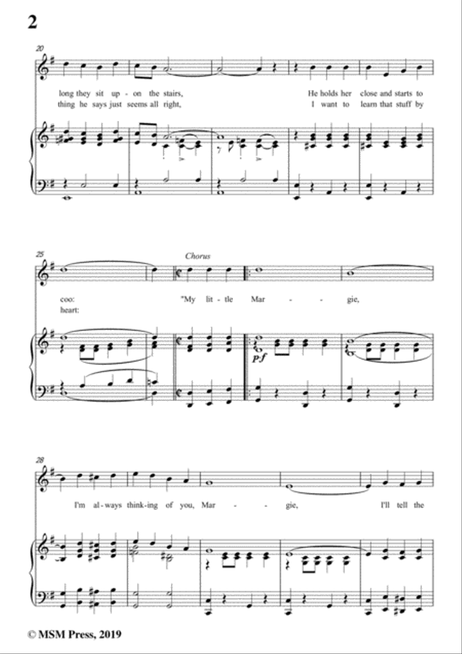 Con Conrad;J. Russel Robinson-Margie,in G Major,for Voice&Piano Voice scores gallery preview page 4