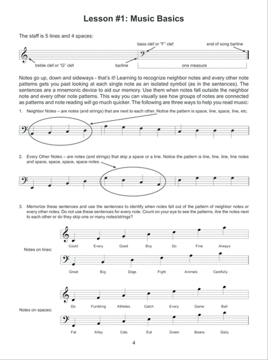 First Lessons Folk Harp Pedal Harp scores gallery preview page 5