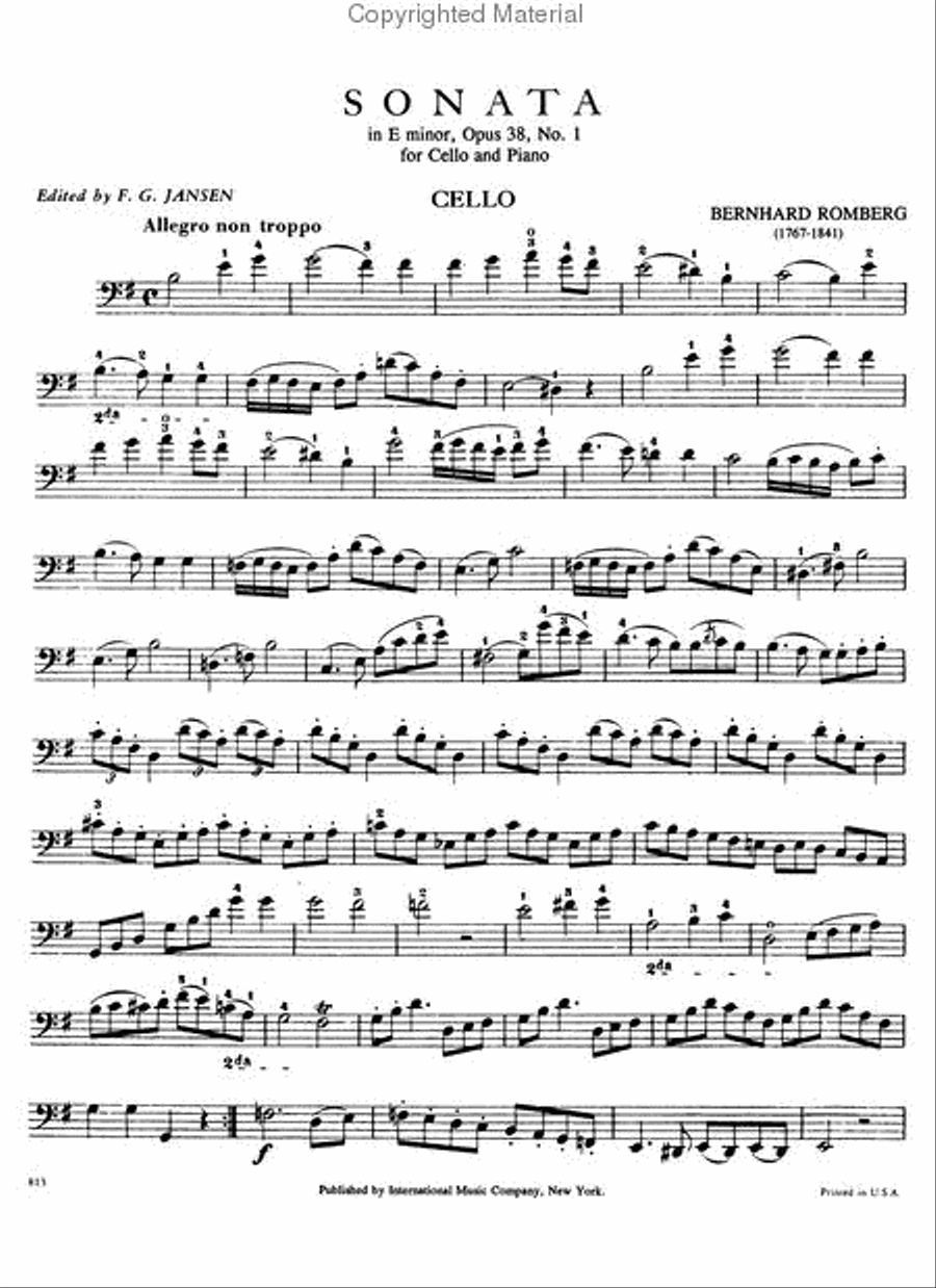 Sonata in E minor, Op. 38 No. 1 Piano Accompaniment scores gallery preview page 2