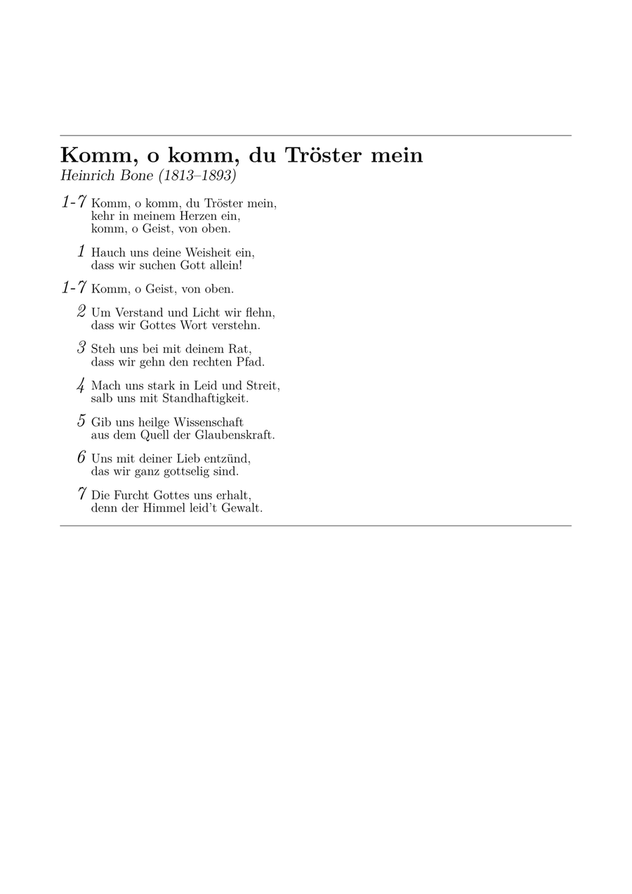 Komm, o komm, du Tröster mein (Gotteslob 843) Piano Method scores gallery preview page 3