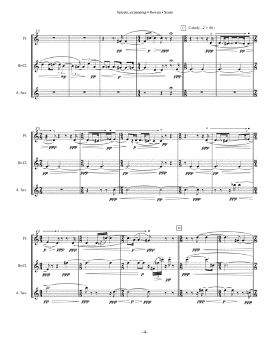 Tercets, expanding Woodwind Trio scores gallery preview page 6