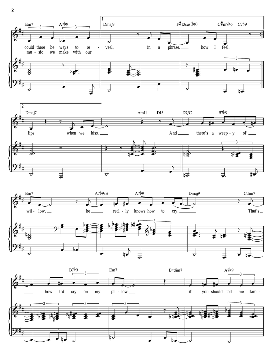 Lullaby Of Birdland Piano, Vocal scores gallery preview page 2