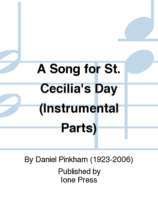 A Song for St. Cecilia's Day (Instrumental Parts)