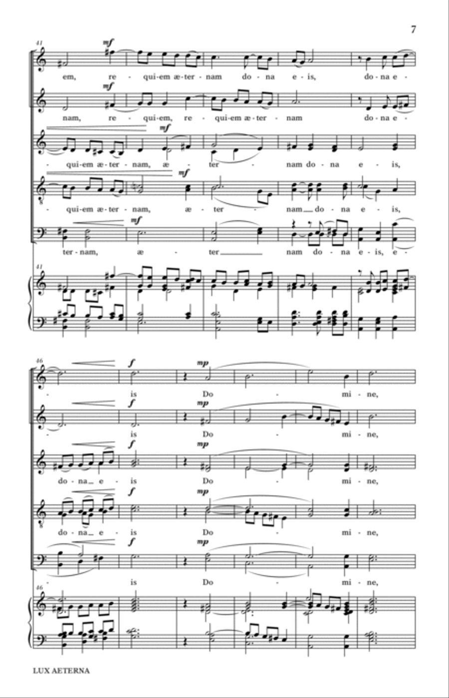 Lux Aeterna 4-Part scores gallery preview page 5