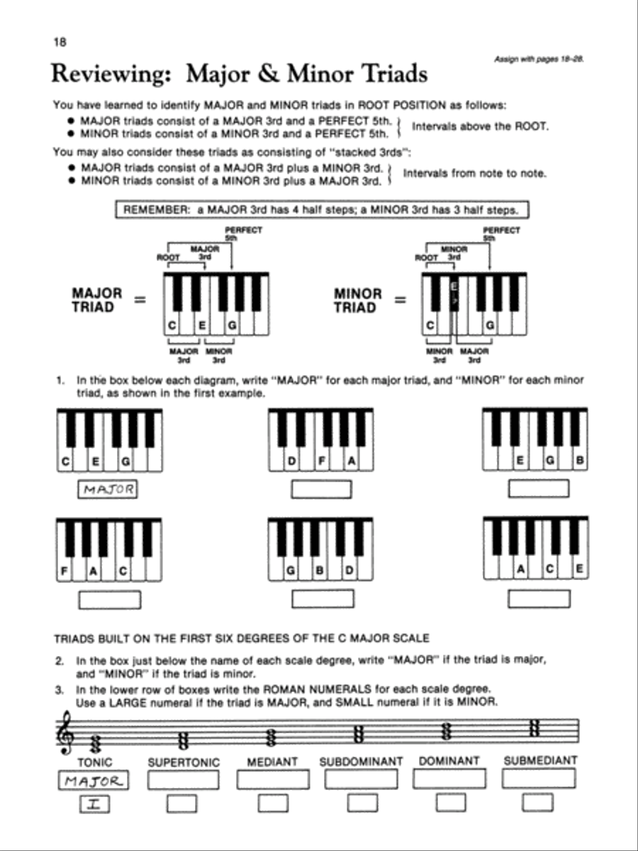 Alfred's Basic Adult Piano Course Theory, Book 3