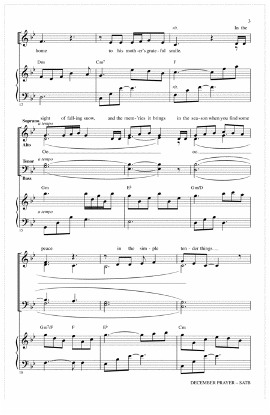 December Prayer 4-Part scores gallery preview page 2