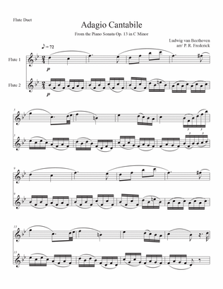 Adagio Cantabile (Flutre Duet)