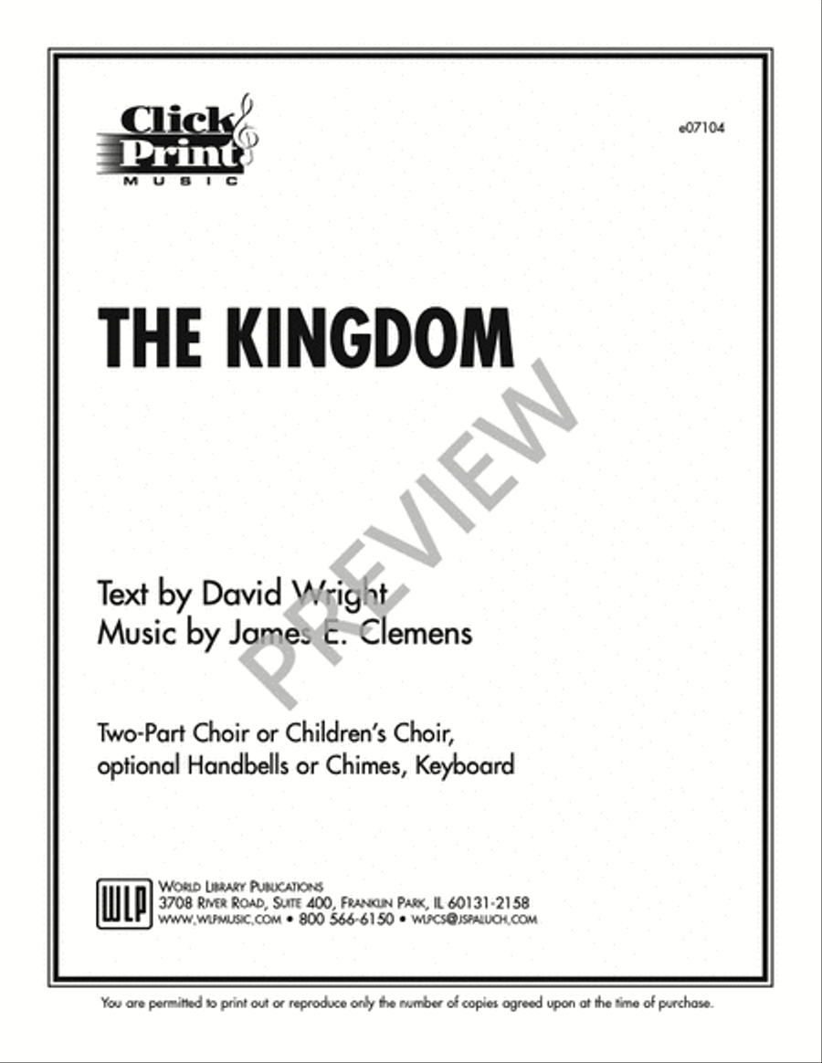 The Kingdom 2-Part scores gallery preview page 12